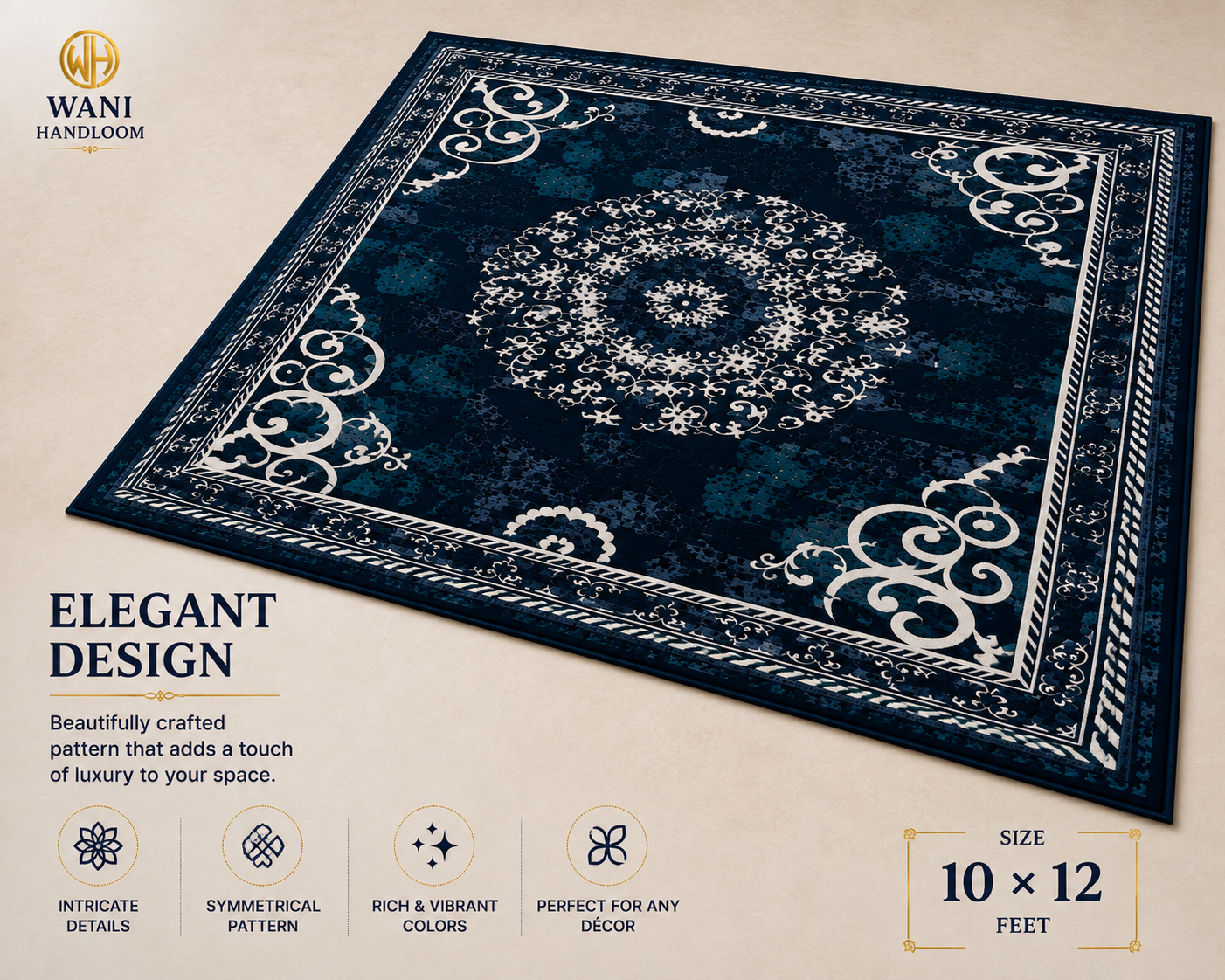 Premium Designer Carpet – Elegant Traditional Pattern - Image 4