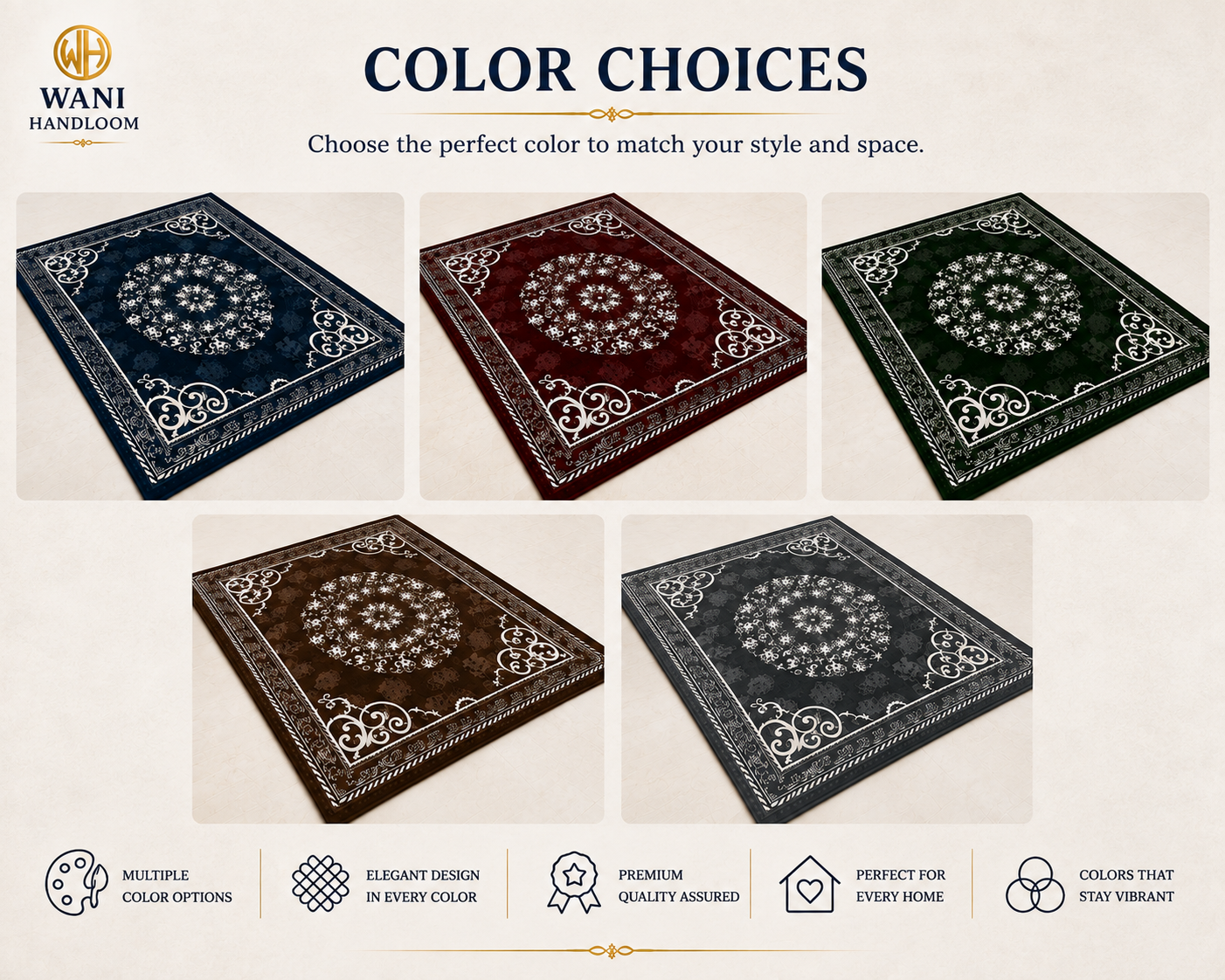Premium Designer Carpet – Elegant Traditional Pattern - Image 2