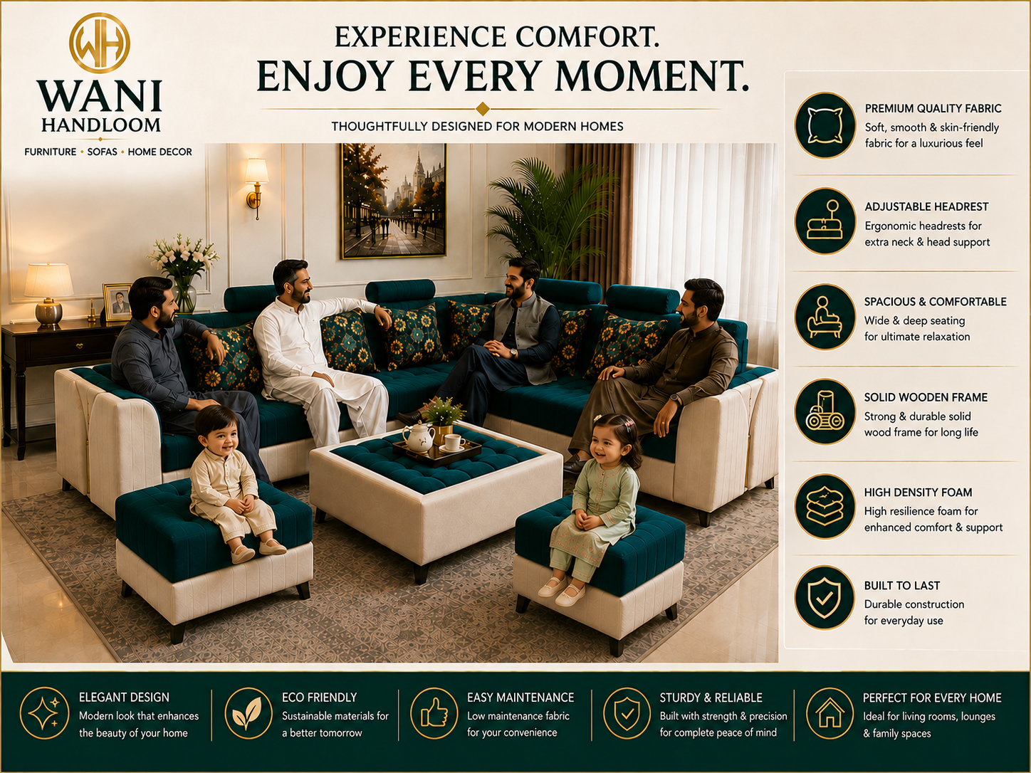 Spacious 7-Seater Sofa - Image 2