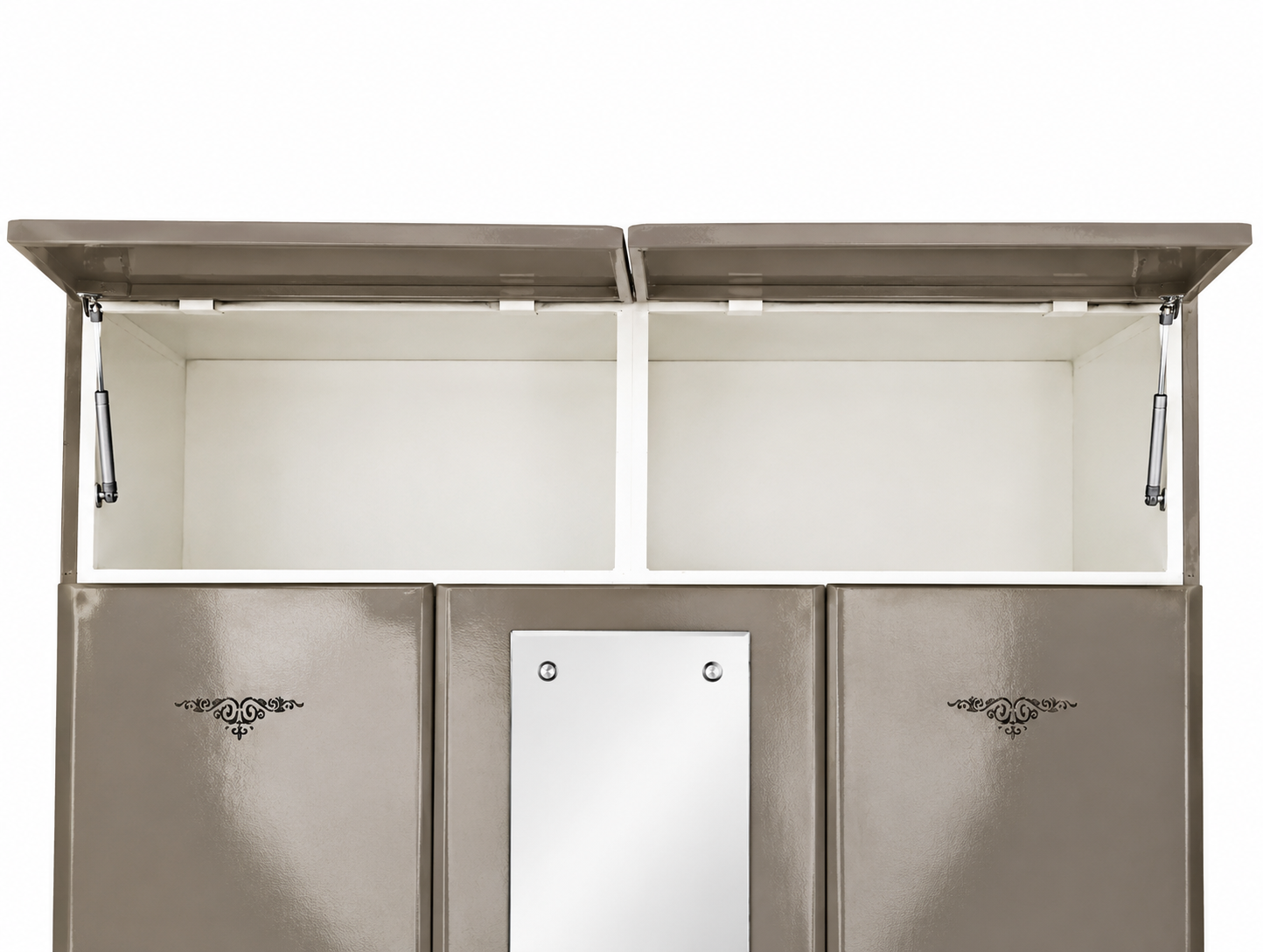 Steel Almirah with Mirror & Drawers - Image 5