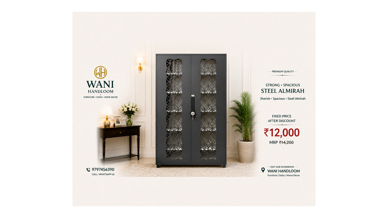 Spacious Steel Almirah with Modern Design