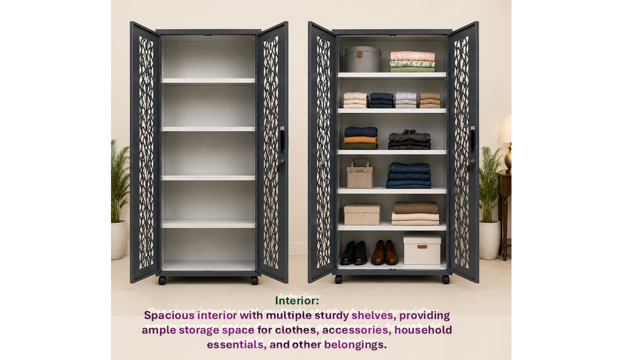 Spacious Steel Almirah with Modern Design - Image 3